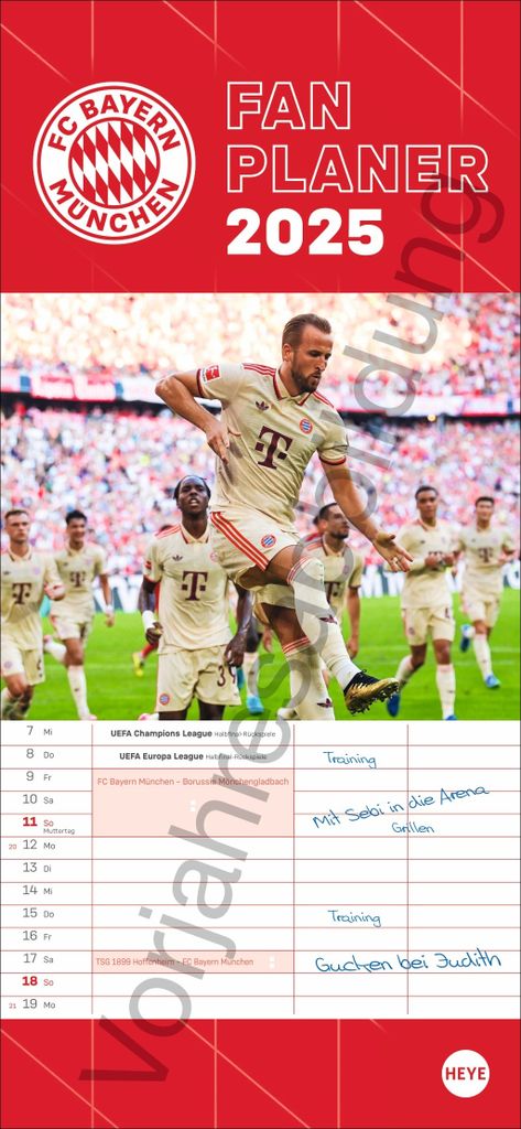 FC Bayern München Fanplaner 2026 Produktbild 