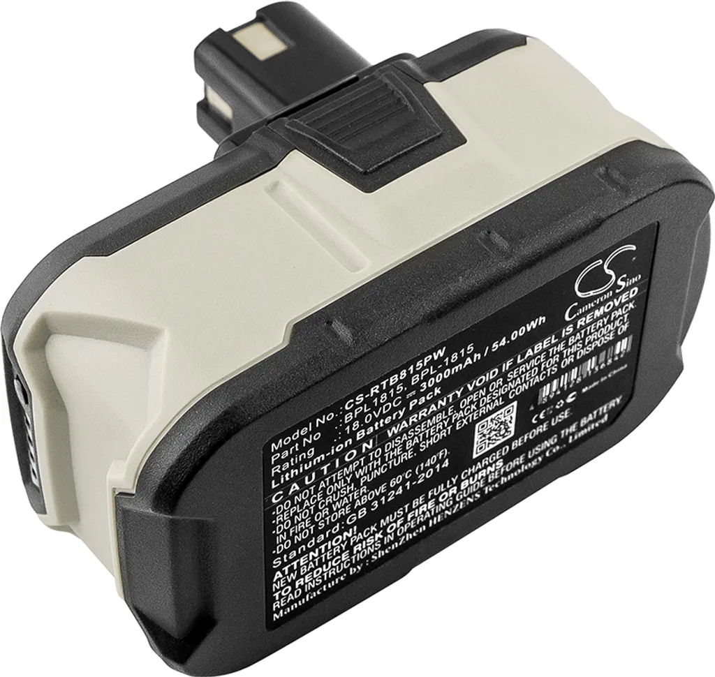 Batteria TECHTEK per Ryobi 18V ONE+ BID-1801M BID-180L BIW180 - 18 Volt