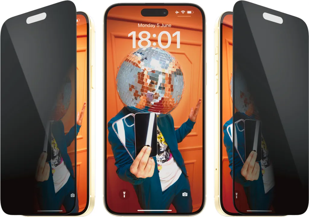 PanzerGlass Privacy Film: Vetro Temperato Nero per Smartphone