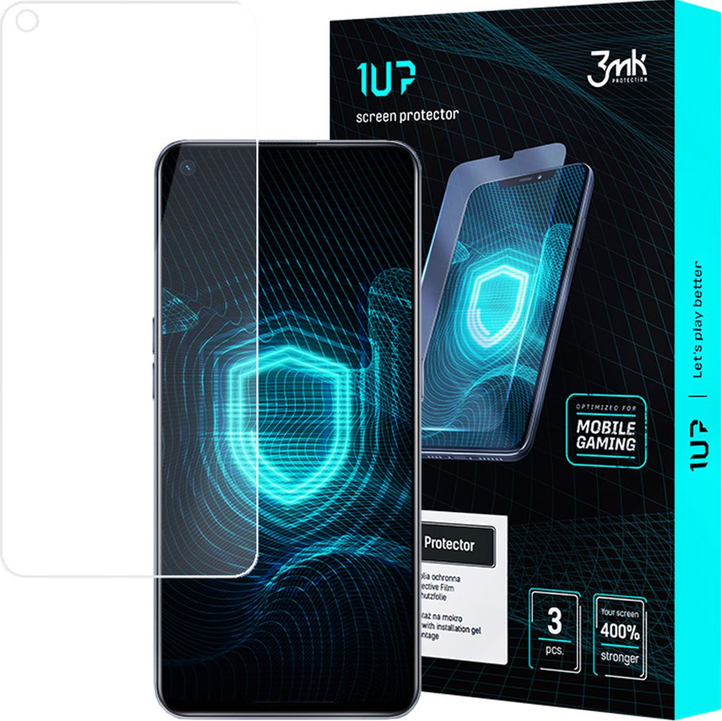 3mk Display Schutzfolie 1UP für Realme GT Neo 5G transparent Gaming (3 Stück)