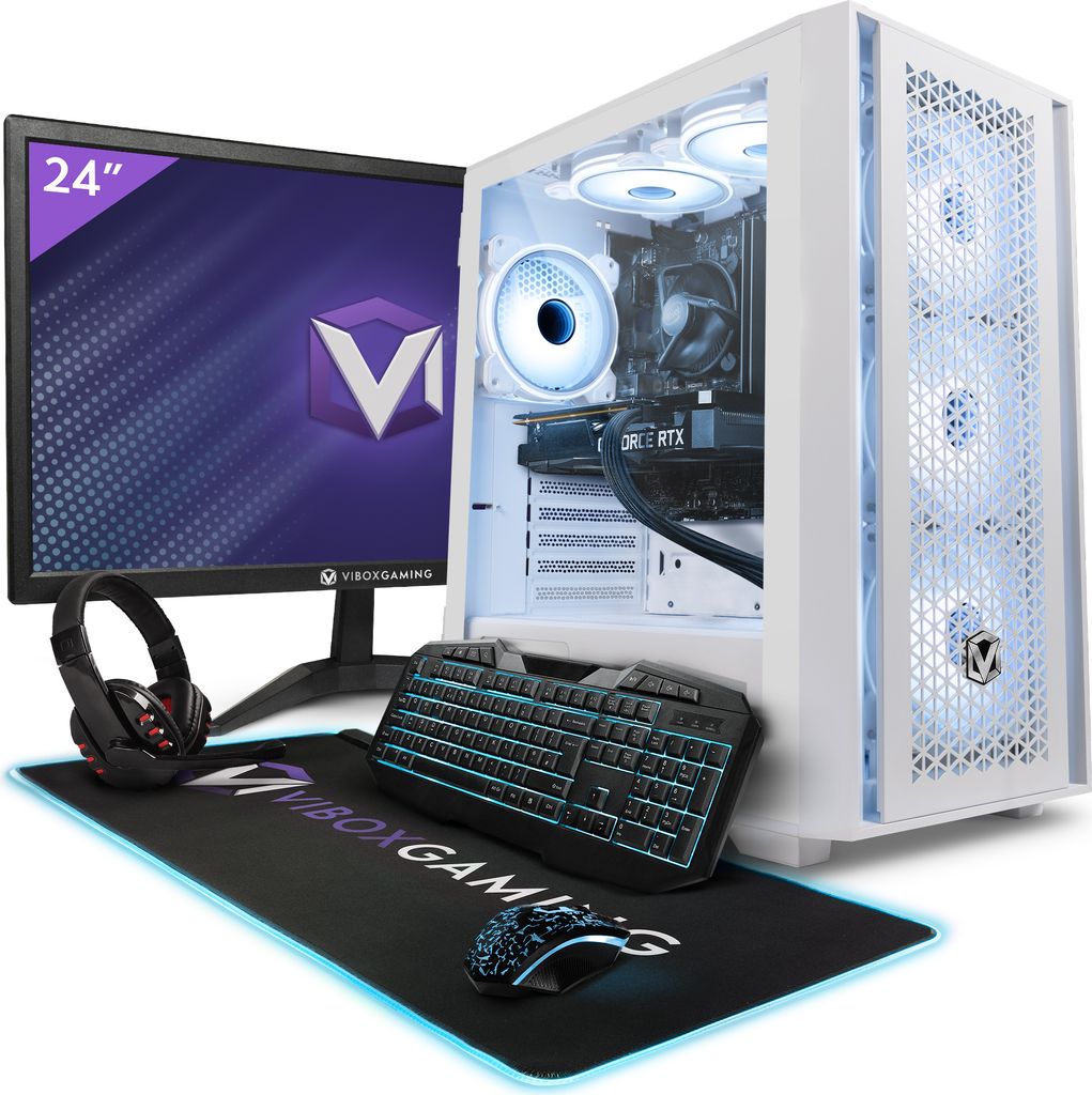 Vibox III-40 Gaming PC Set Komplett - Monitor 23 Zoll - Intel Core i7 9700KF 4,9 GHz - Nvidia GTX 1660 Super 6 GB - 32 GB RAM - 1 TB SSD - Windows ...