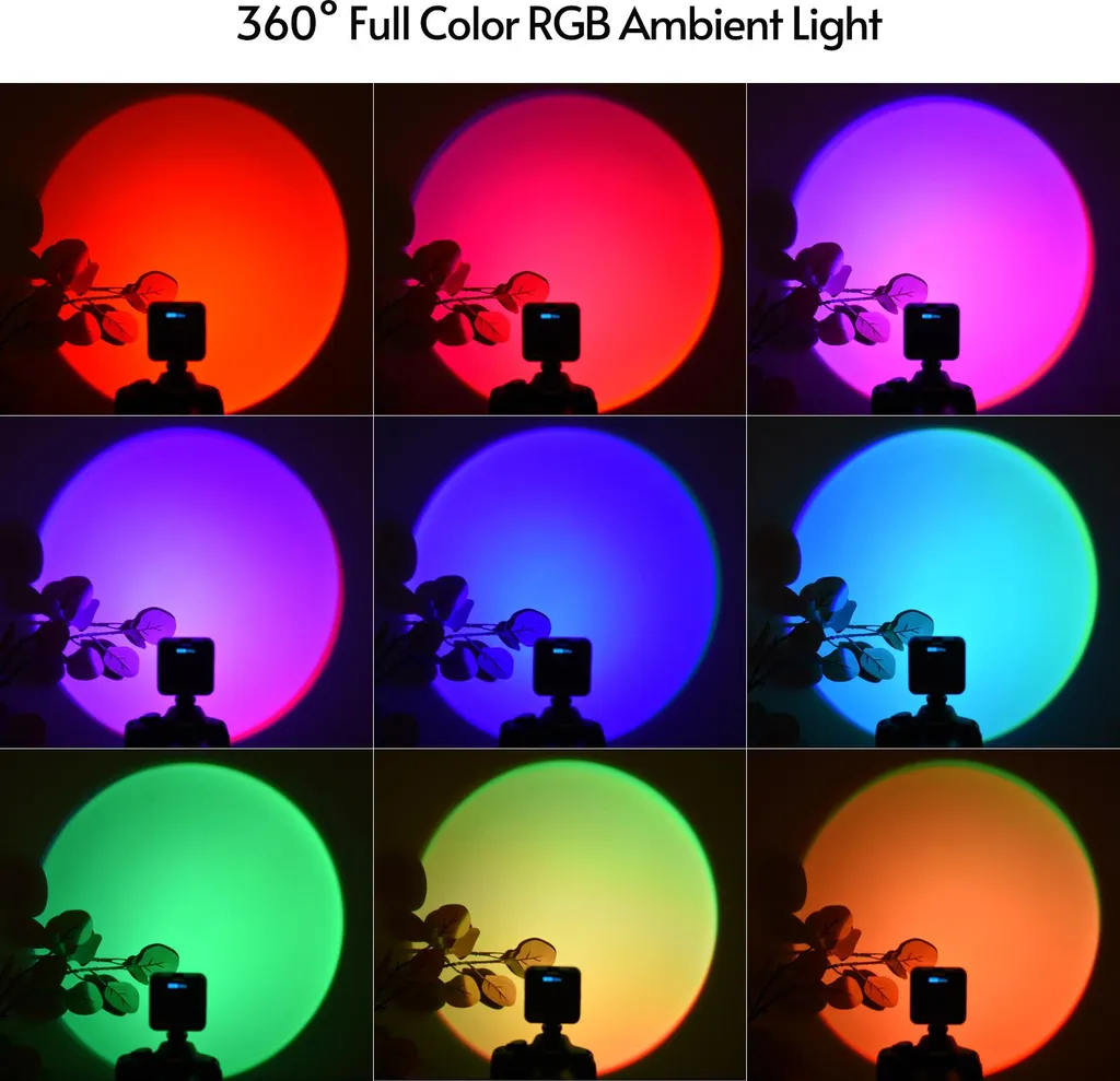 Mini lampe LED RVB haute fidélité pour des vidéos de qualité studio