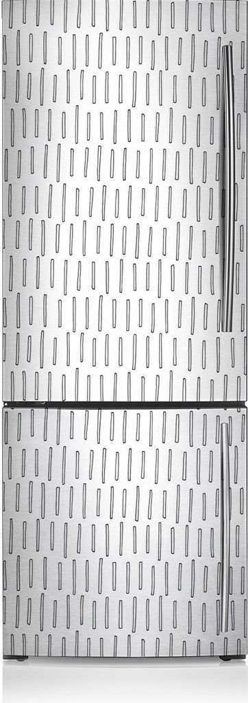 Aufkleber Kühlschrankmagnete Dekoration Kühlschrankfolie 60x205 cm - Gezeichnete Linien