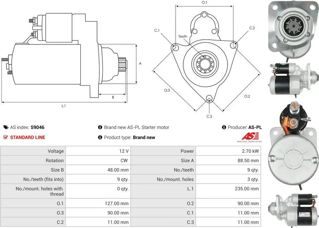 Carter de démarreur renforcé 554 743 anti-vibration et durable