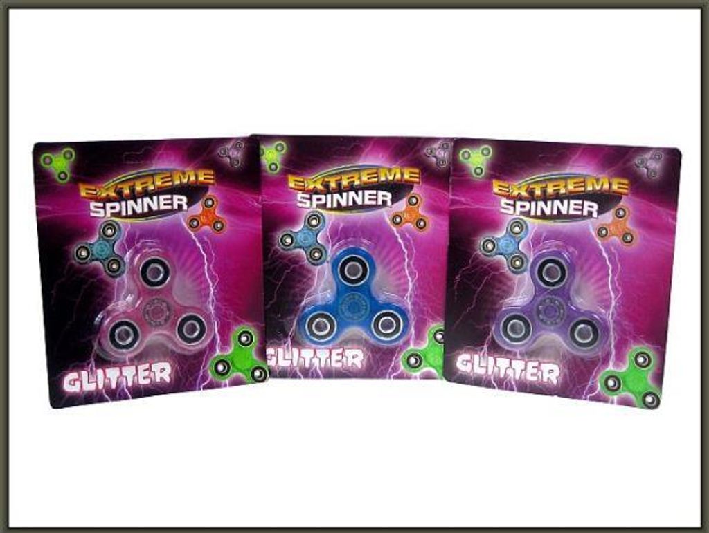 PROMO xtreme spinner 7x7.5cm glitter blister 620378 mix preis pro 1pc