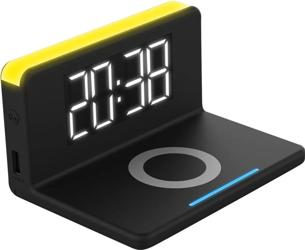 Chargeur Sans Fil Rapide ChargeAir Clock avec Affichage LED Heure