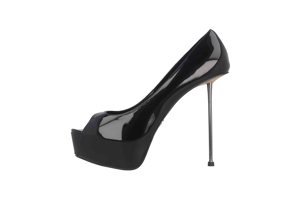 Giaro High Heels in Übergrößen Schwarz Beliza Black Shiny große Damenschuhe