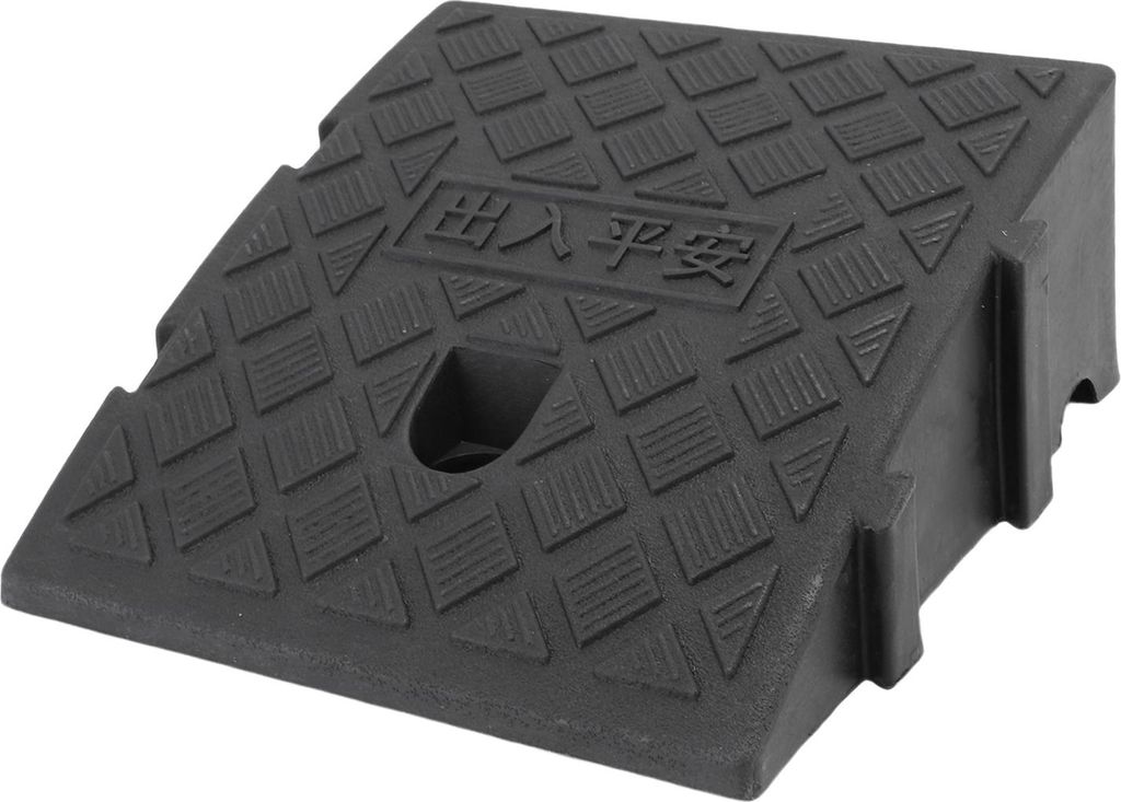 Bordsteinrampe mit seitlicher Schnalle 9,84 x 10,63 4,33 Zoll 2200 lbs Tragkraft PVC-Auffahrtrampen für Ladedock Bürgersteig Auto Roller Fahrrad ...