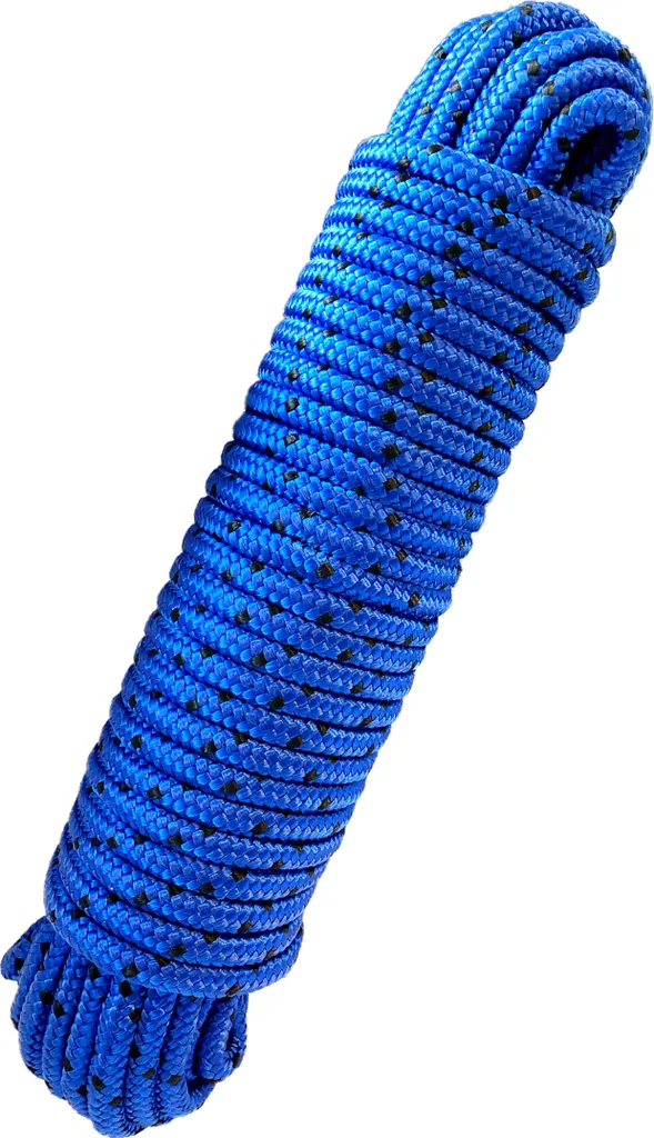 Corde polypropylène 8mm 20m Green Home bleu noir - Rupture 700kg