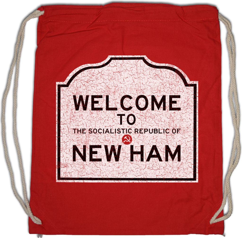 Urban Backwoods Socialistic Republic Of New Ham, Turnbeutel, Farbe: Rot