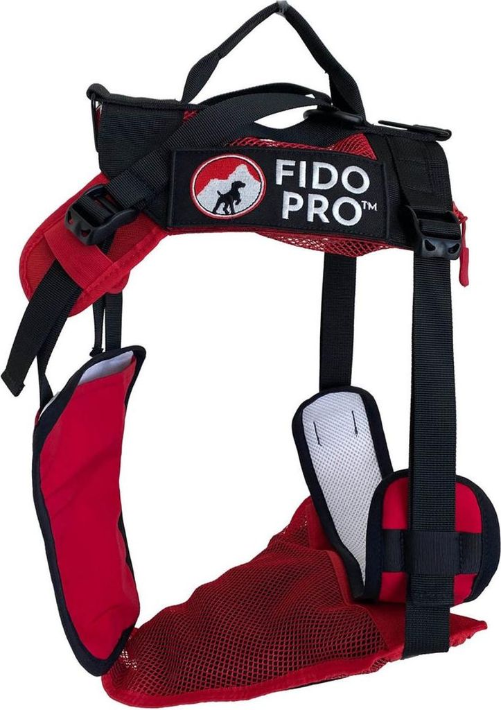 Fido Pro Panza Harness-Red, One Size