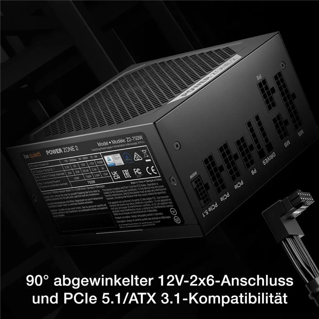 be quiet! Power Zone 2 750W Alimentation PC Full Modulaire 80 Plus - 12