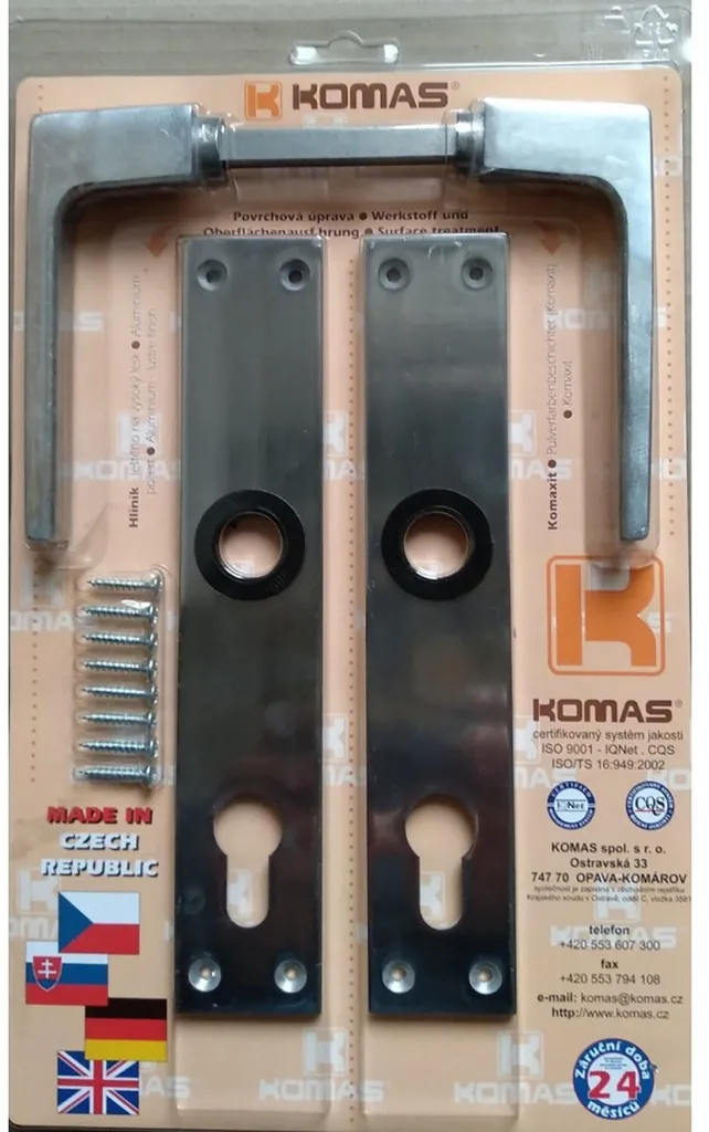 Maniglia con Scudo K 488 72 in Blister - Ferramenta Professionale Online