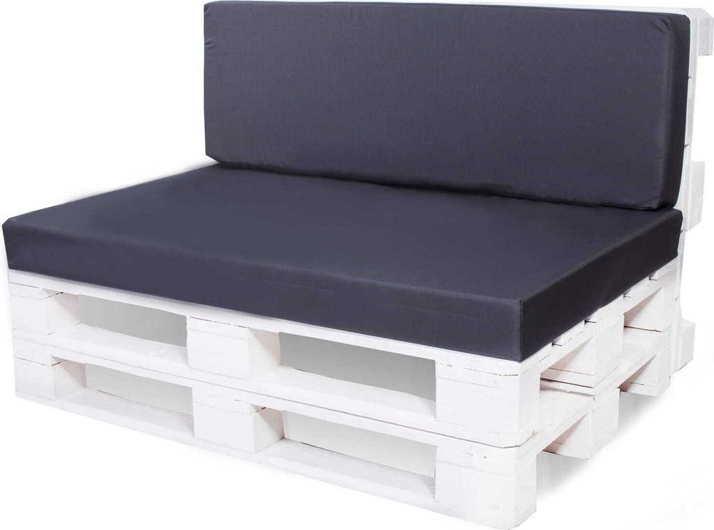 Palettenmöbel sitzkissen set Dunkelblau 120x60+Rückenkissen Produktbild 1