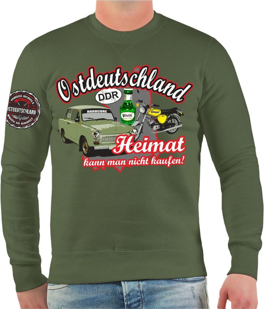 Herren Sweatshirt Ostdeutschland Heimat kann man nicht kaufen