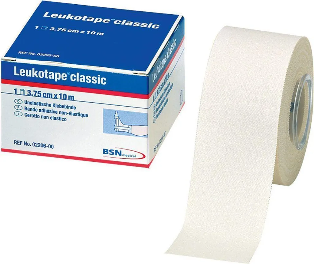 Leukotape Sport Tape Classic Bianco 3,75cm x 10m - Supporto Rigido
