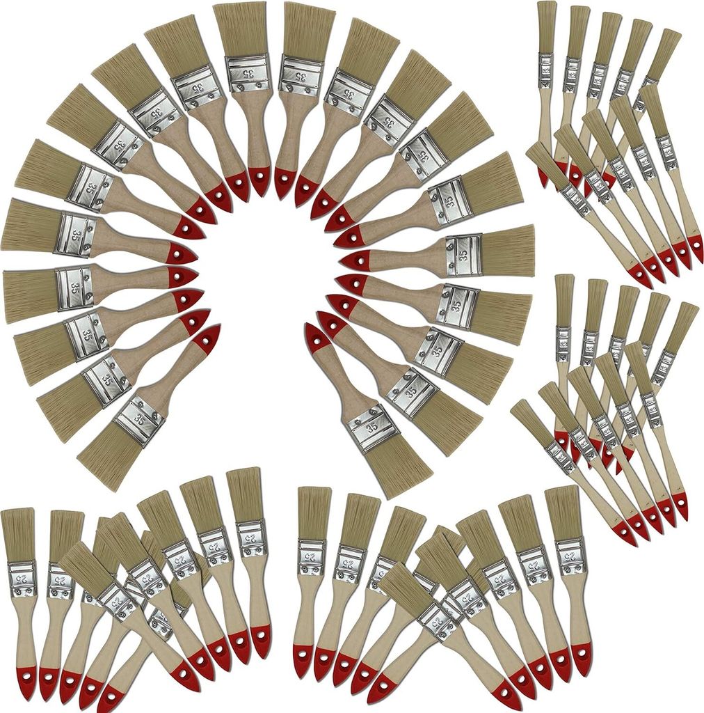 60-teiliges Pinselset Flachpinsel