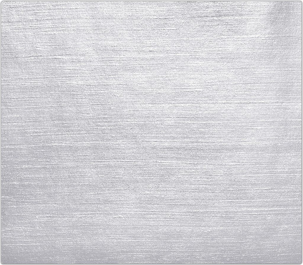 Spritzschutz Herdabdeckplatte Schneidebrett aus Glas Gebürstetes Metall 1-Teilig (60x52cm)