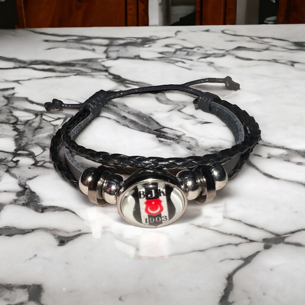 Besiktas Armband 3D Gravur im Glas