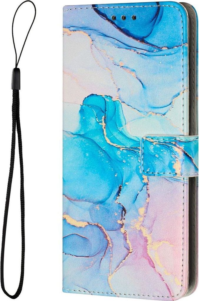 König Design Hülle kompatibel mit Samsung Galaxy S23 Ultra Kunstleder Handyhülle - Handy Case Rosa Grün