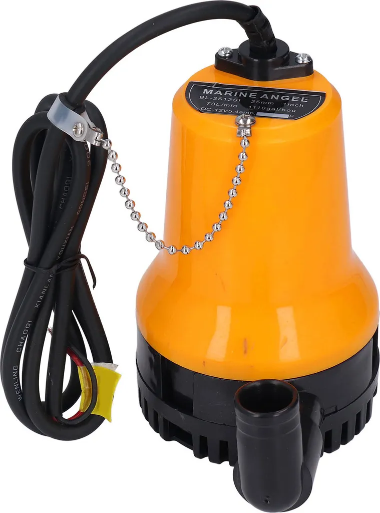Pompe de Cale 12V pour Bateau et Kayak - Vidange Rapide 70L/min