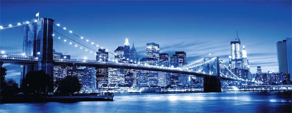 1000 Teile Ravensburger Puzzle Panorama Leuchtendes New York 15050
