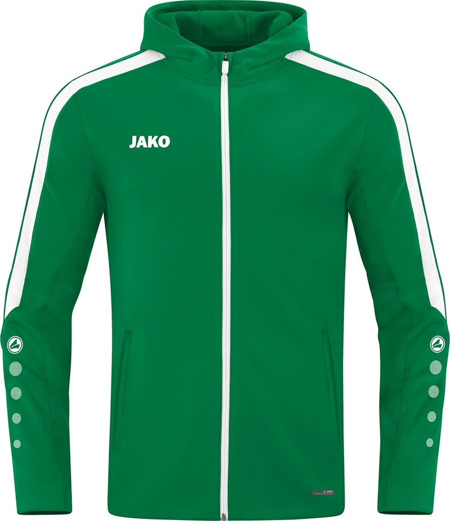 JAKO Damen Kapuzenjacke Power, Farbe:sportgrün, Größe:40