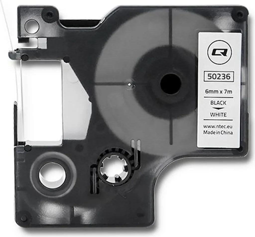 Nastro Compatibile Qoltec 43613 per DYMO | Precisione 6mm Bianco/Nero