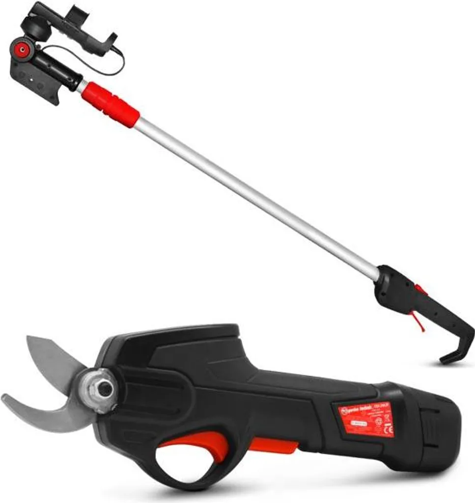 Sécateur électrique pour tailler en hauteur avec manche télescopique 7,2V