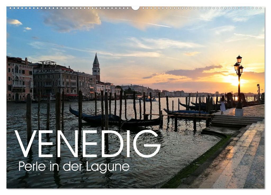 Venedig - Perle in der Lagune (Wandkalender 2027 DIN A2 quer), CALVENDO Monatskalender