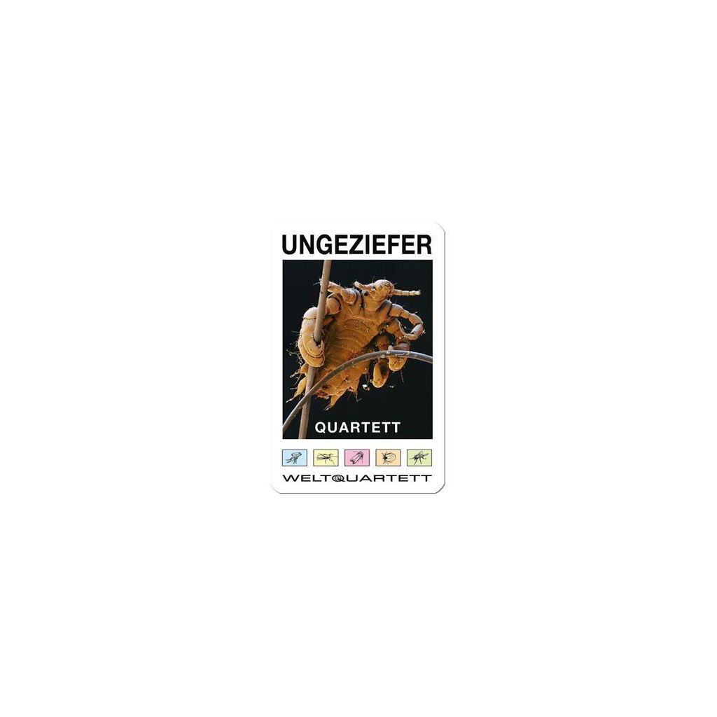 UNGEZIEFER-QUARTETT – Schädlinge auf 32 Spielkarten, Produktbild 