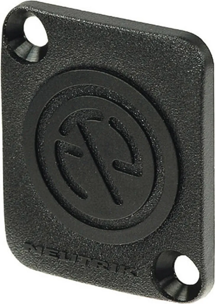 Neutrik DBA-BL Plaque d'Obturation pour Connecteurs de Type D Noire