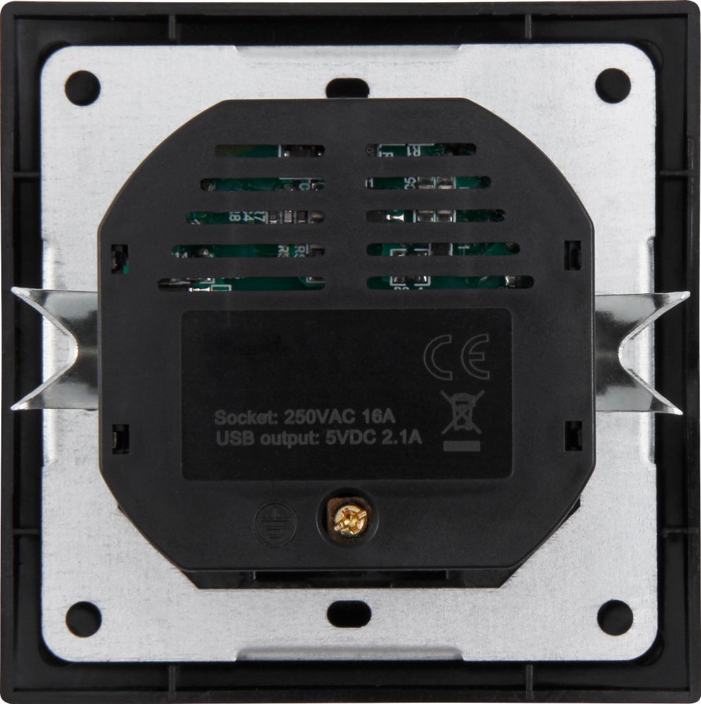Schutzkontakt-Steckdose mit 2x USB McPower ''Flair'', 250V, Produktbild 2