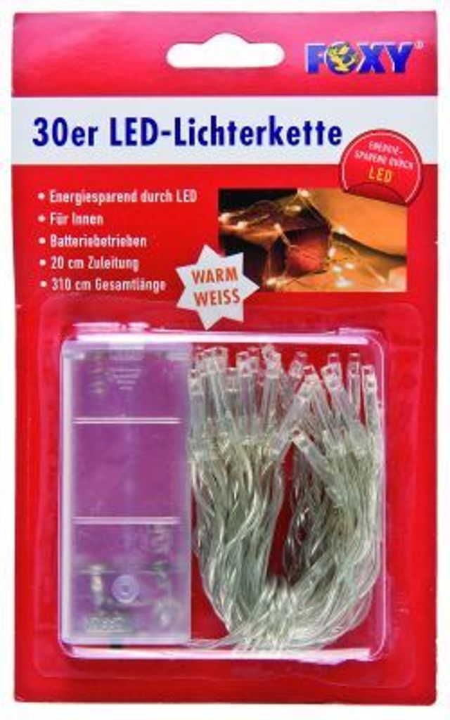 Foxy Lichterkette 310cm innen, 30 LED's