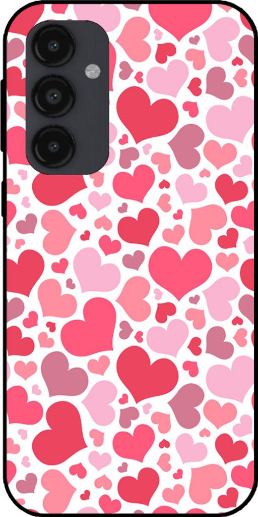 Smartphonica Telefon Fall geeignet für Samsung Galaxy A54 5G mit Herzen drucken - Herzen Design TPU Backcover Fall - Kinder Fall mit Herzen Design