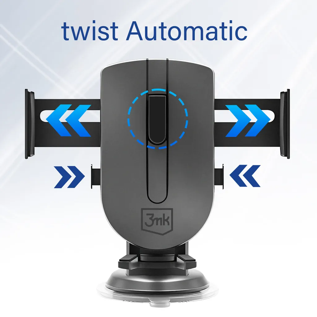 Supporto Smartphone Auto 3MK Twist Automatico - Nero Universale - 16