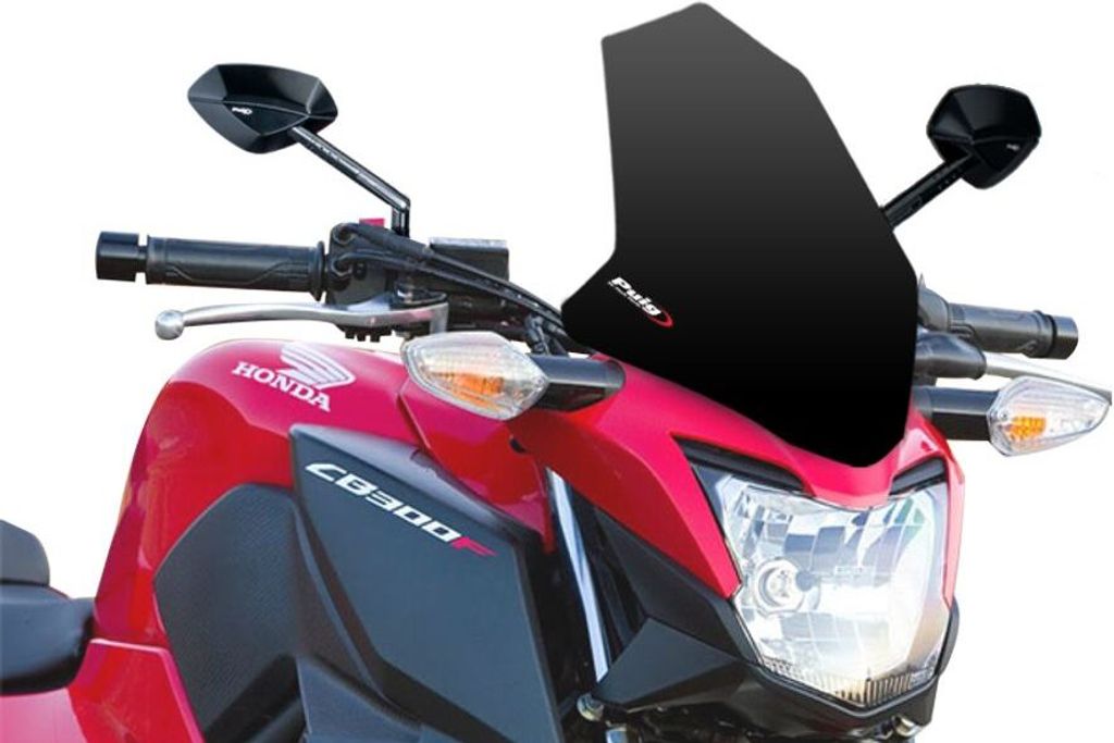 PUIG 7655N New Generation Sport passend fuer HONDA CB300F Schwarz
