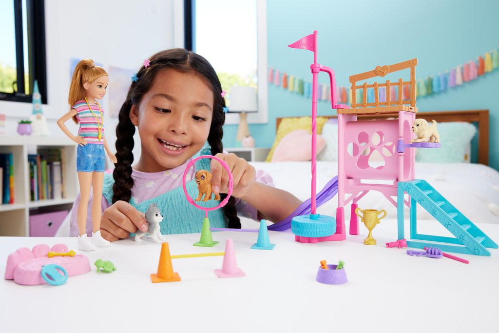 Barbie and Stacie to the Rescue Hündchenspielplatz-Spielset Produktbild 