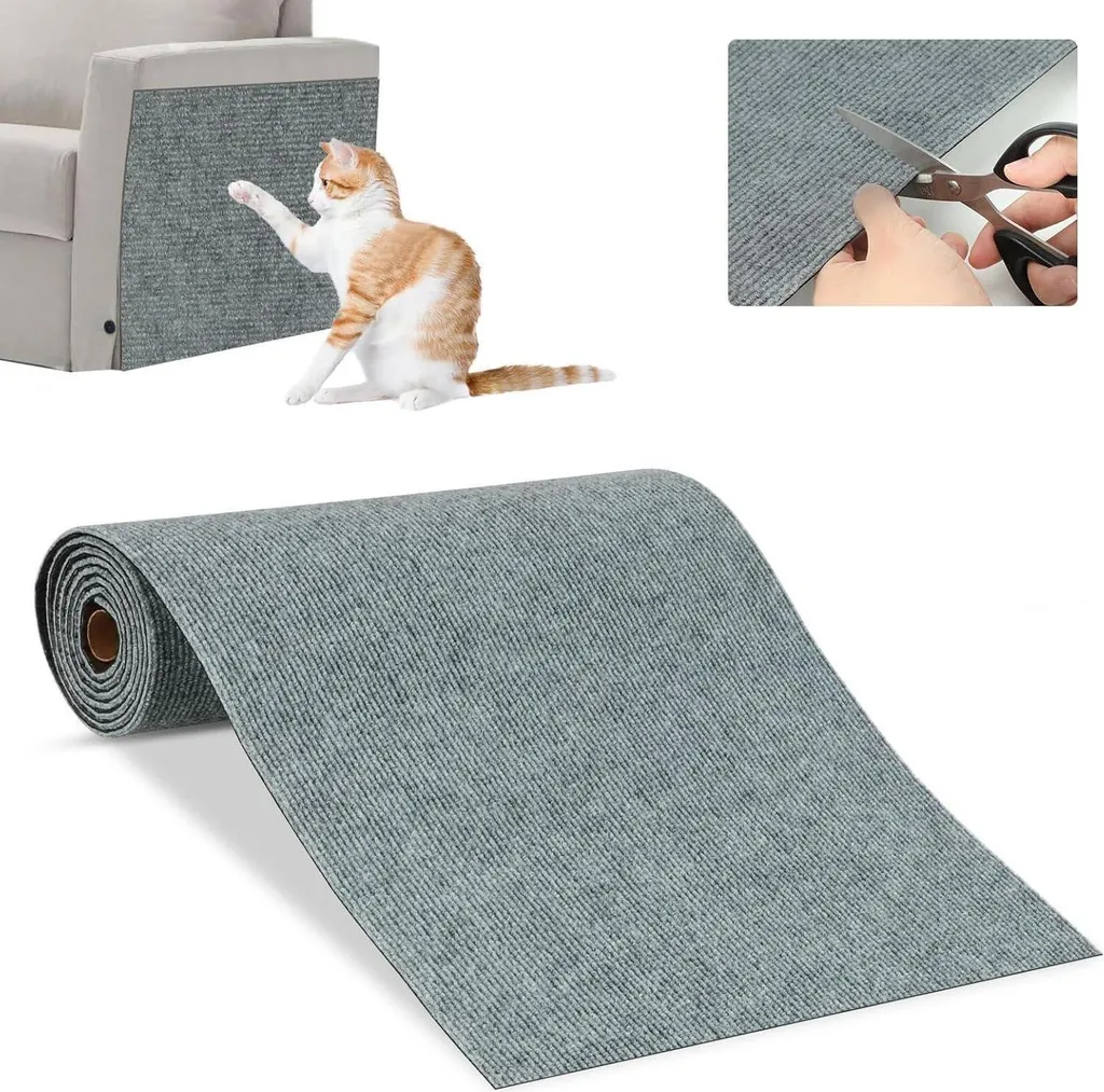 Tappetino Tiragraffi per Gatti 200x40cm Grigio Scuro | Design & Protezione