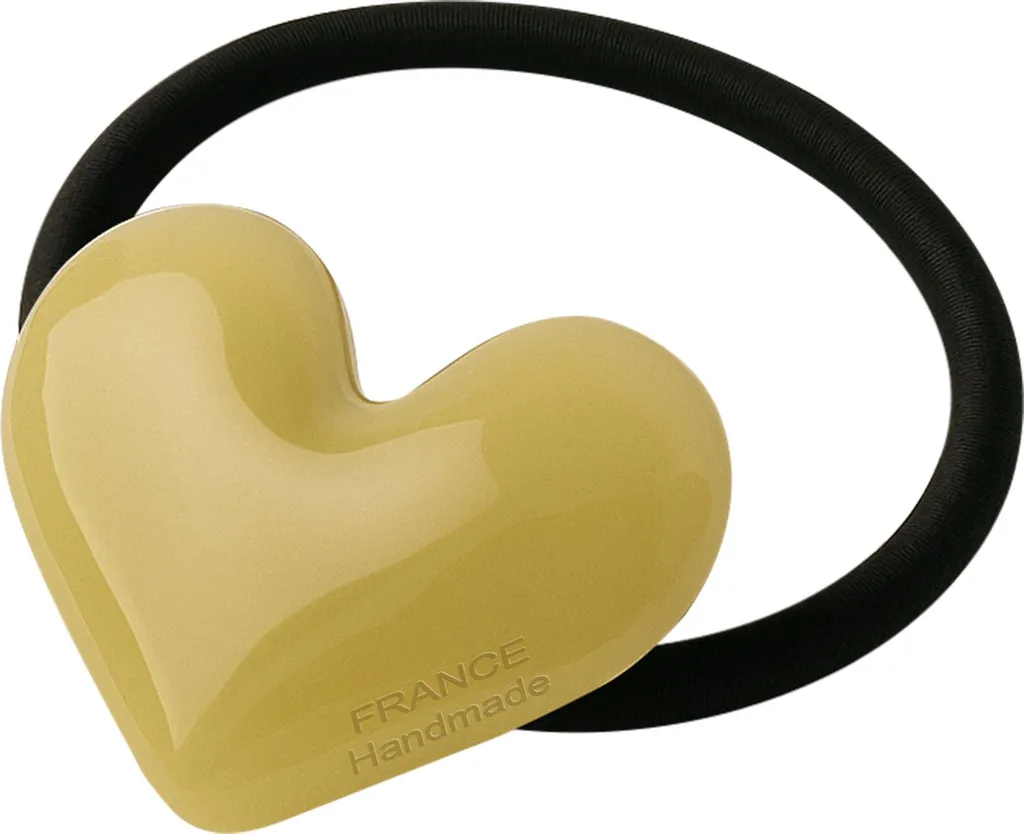 Fascetta Capelli con Cuore per Donna e Ragazza - Giallo Opalino Soft