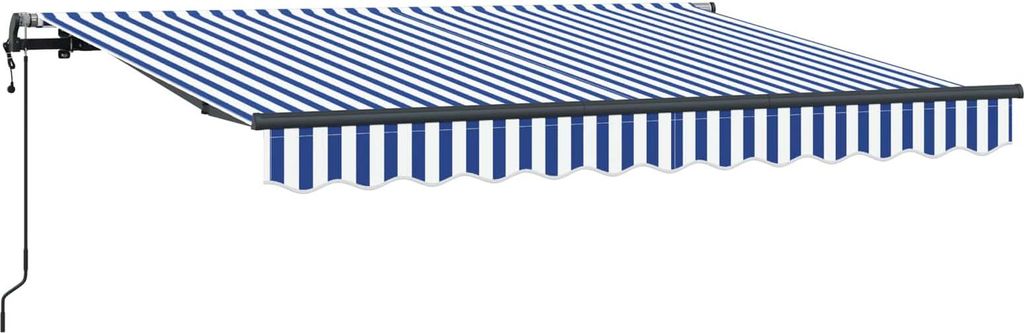 vidaXL Einziehbare Markise Blau 300 x 200 cm Stoff