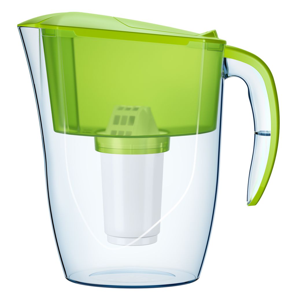 AQUAPHOR Wasserfilter Smile hellgrün inkl. 1 A5 Filterkartusche - kompakter Wasserfilter zur Reduzierung von Kalk, Chlor & weiteren Stoffen