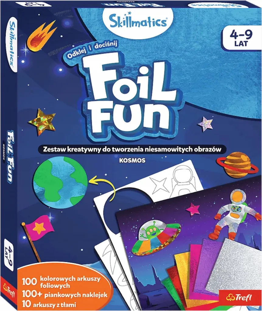 Foil Fun Skillmatics 62603 Trefl : Kit de dessin propre sans colle