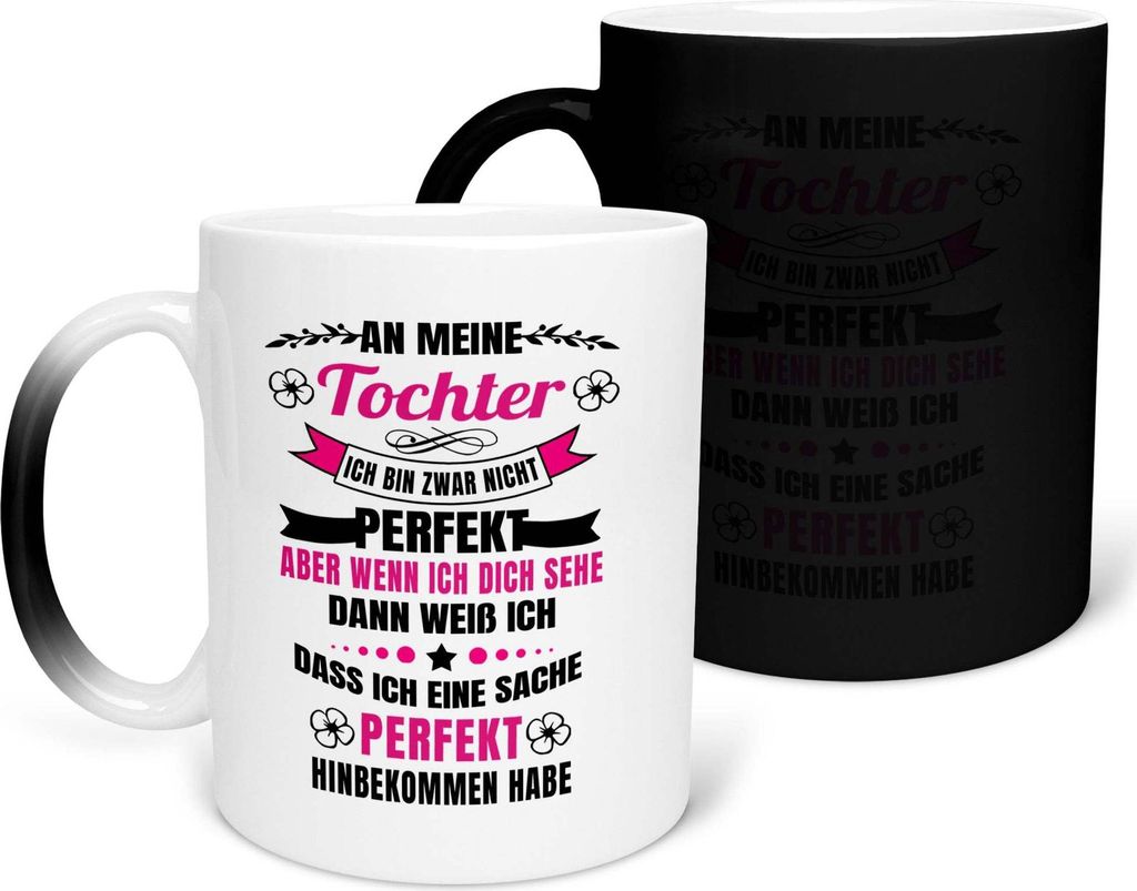 22Feels Zaubertasse Tochter Geschenk Geburtstag 18 Jahre Kinder Mädchen Abi Uni Abschluss Bachelor Master Weihnachten Haferl Konfirmation Firmung ...