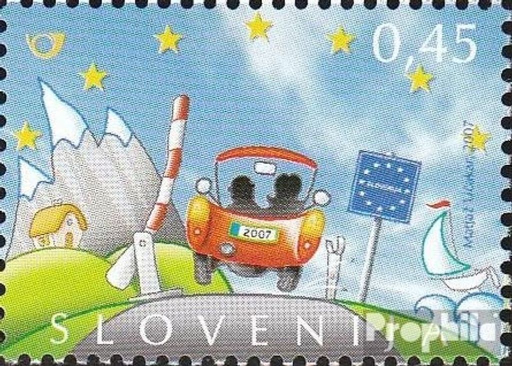 Briefmarken Slowenien 2007 Mi 662 (kompl.Ausg.) postfrisch Wegfall der Grenzkontrollen
