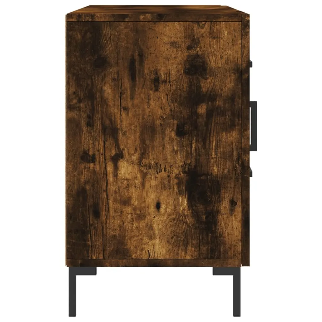 vidaXL Credenza rovere affumicato 100x36x60 cm materiale a base di legno - 7