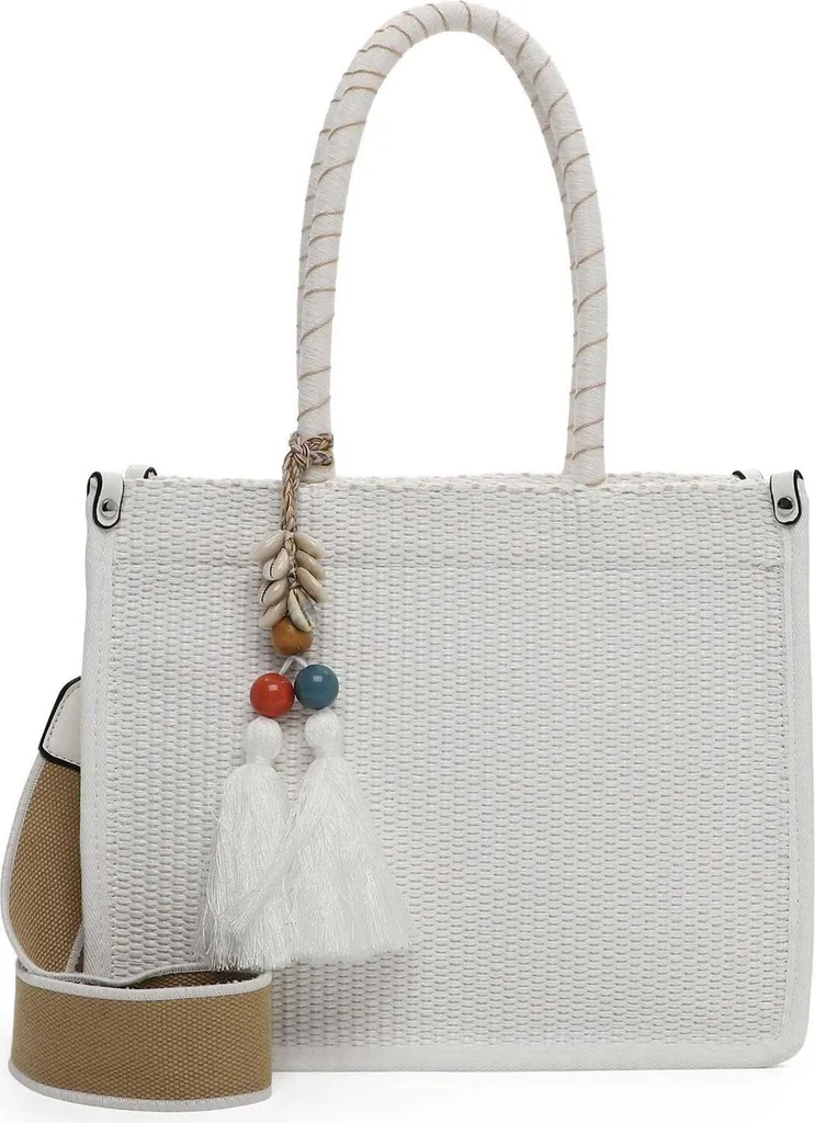 SURI FREY Kirsty Cityshopper Bianca: Borsa a Tracolla Elegante Donna - 1