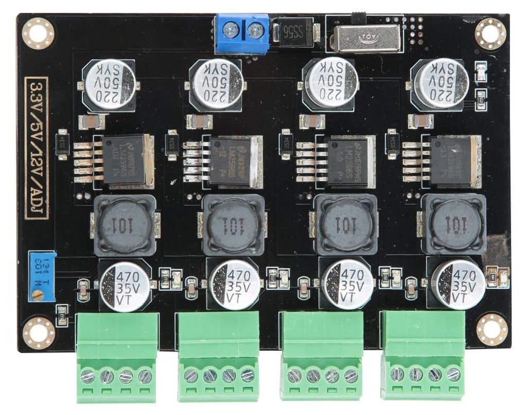 Mehrkanal-Schaltnetzteilmodul mit 3,3 V/5 V/12 V/ADJ einstellbarem Spannungsausgangskonverter