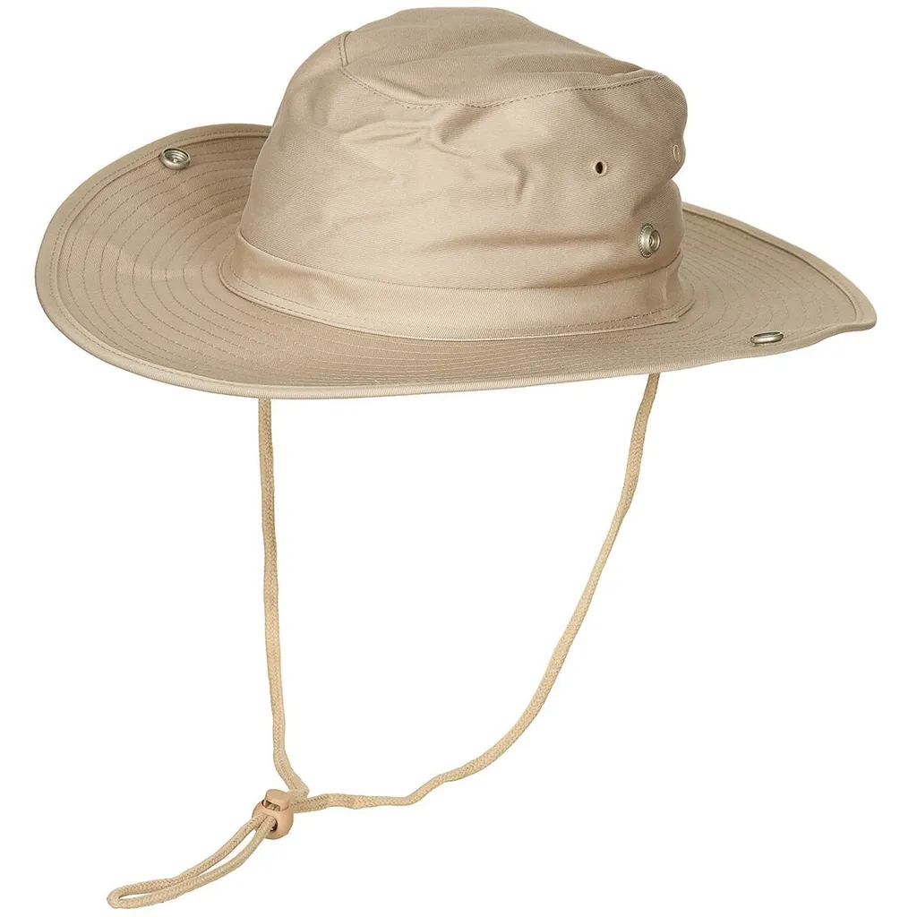 Boonie Hat Americano Kaki L - Cappello Militare Antistracco con Sottogola