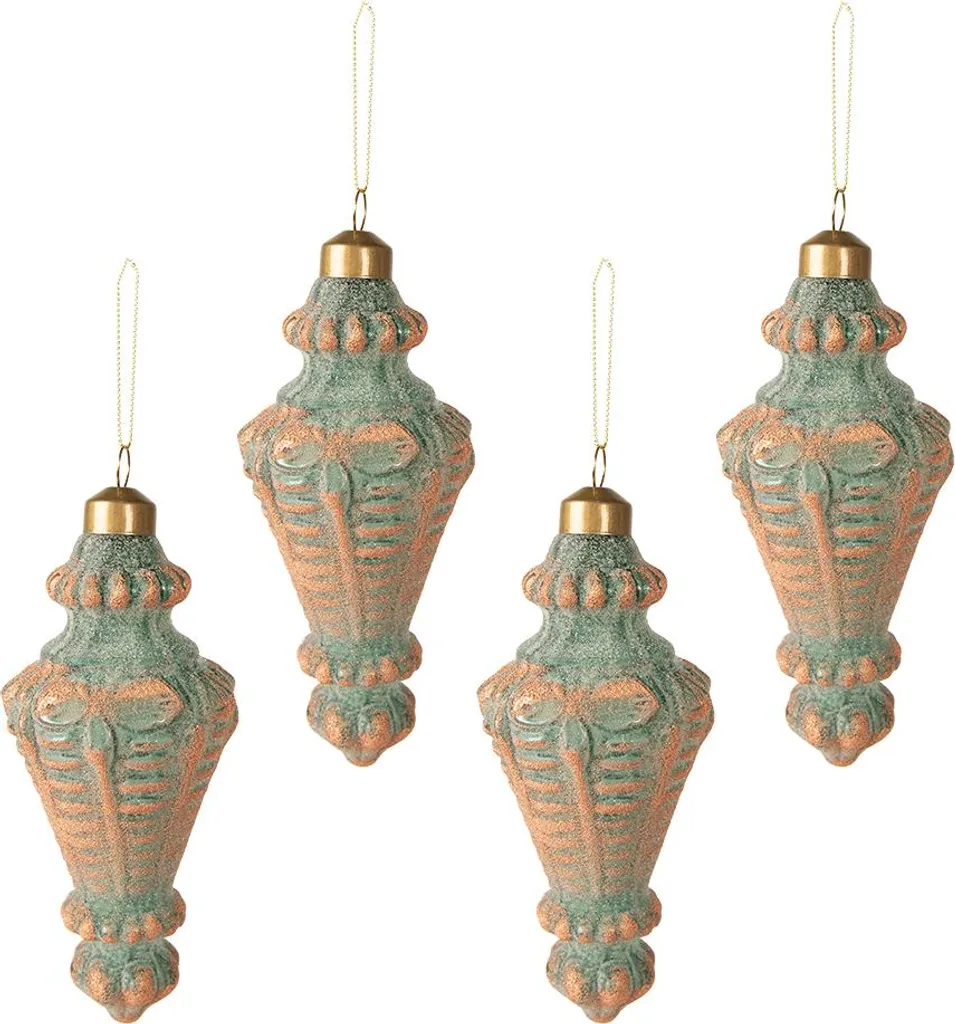 Boules de Noël en Verre Cuivre Ø 6 cm : Fini le Plastique Terne ! (x4)